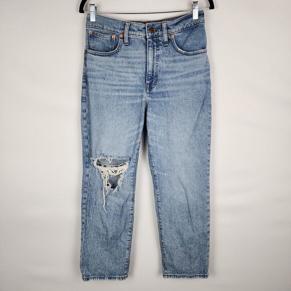 Madewell Denim - Madewell Jeans Womens The Perfect Vintage Straight Jean Size 28P Distressed